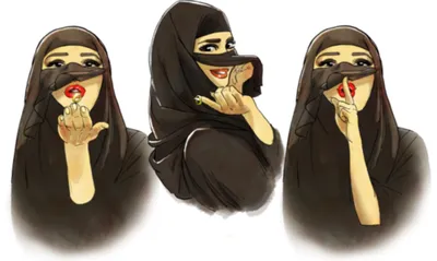 эстетика девушки в хиджабе PNG , девушка мультфильм, хиджаб, исламский  мультфильм PNG картинки и пнг рисунок для бесплатной загрузки