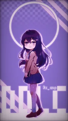 Yuri DDLC wallpaper в 2023 г | Юри, Литература, Манга