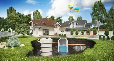 Автономная канализация частного дома на 120 м²