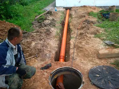 Канализация на даче под ключ в Московской области из бетонных колец: цены  на туалет и канализацию