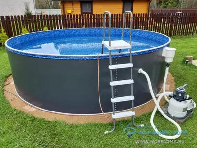 Купить Каркасный бассейн 450х125см Лагуна морозоустойчивый круглый, платина  недорого в магазине Бассейны для дачи.