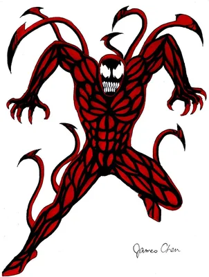 Finished my carnage fan art today!! LET THERE BE CARNAGE!!!! : r/Spiderman