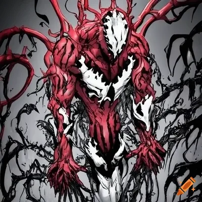 Carnage - X Face | Venom (Marvel) Hooded sweater | EMP