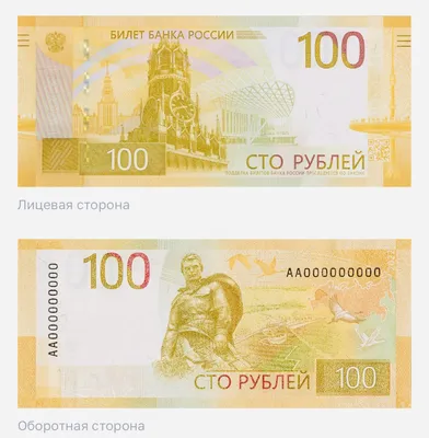 Новые 100 рублей и еще пять купюр: какие банкноты ЦБ обновит до 2025 года и  как