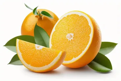 Группа апельсинов лежит на столе с одним разрезом пополам. | Премиум Фото