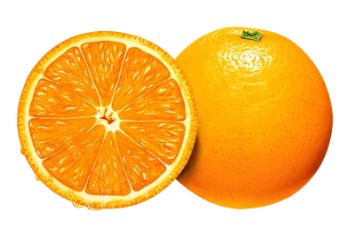 Апельсин с разрезом и листьями на белом фоне генеративный ai | Премиум Фото