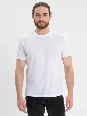 Белая футболка с принтом | Мужские футболки, Белые футболки, Футболки