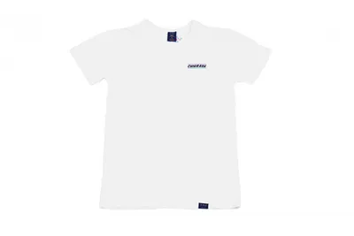Хлопковая белая футболка с новогодним принтом Модель: 112678 Цвет: камень  +печать – Mark Formelle