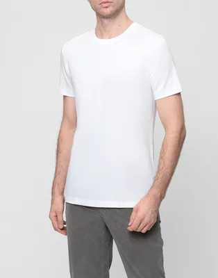 Мужская белая футболка Van Laack SM-PARO_180031/000 — Charisma