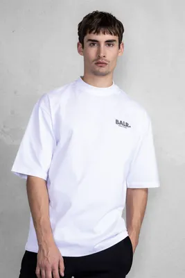 Мужская белая футболка Joey Box H2S Globe Balr B1112.1189 — MD-Fashion
