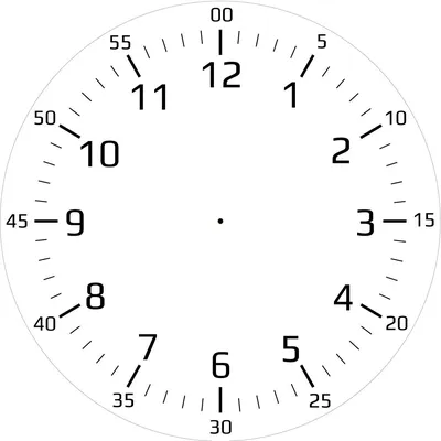 Цифры для часов, арабские черные 3см
