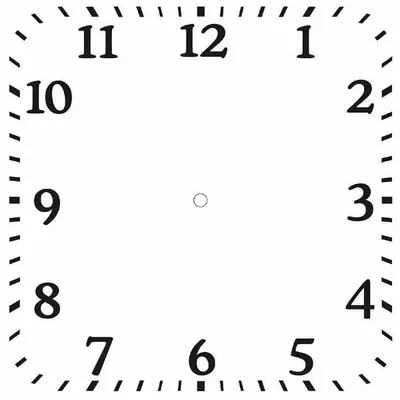Комплект пластиковых цифр для часов \"Арабские\" черные 20 мм — Маг Хобби
