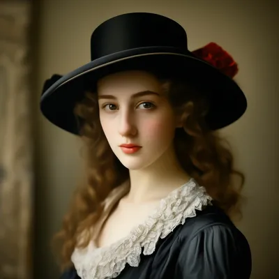 Купить картину Девушка в шляпе в Москве от художника Льдин Петр
