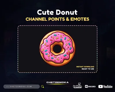 ArtStation - Twitch Emote: Donut Heart | Artworks