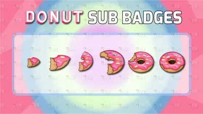 Donuts Twitch Badges - Seb Pixels's Ko-fi Shop - Ko-fi ❤️ Where creators  get support from fans through donations, memberships, shop sales and more!  The original 'Buy Me a Coffee' Page.