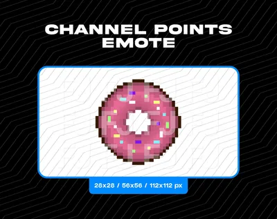 Kawaii Smiling Donut With Sprinkles Twitch Channel Points and Emote, Green,  Blue, Tan, Gift Idea, Twitch Streamer Digital Download - Etsy
