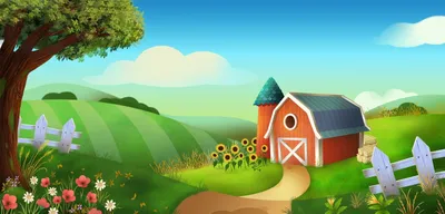 Иллюстрация На ферме в стиле детский | Illustrators.ru