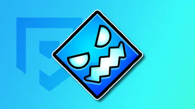 Geometry dash logo on Craiyon