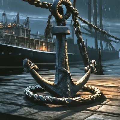 серебряная якорная иллюстрация, логотип корабля Anchor, якорь, CDR, техника  png | PNGEgg