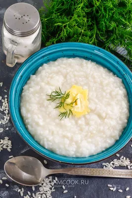 Вязкая рисовая каша на воде — рецепт с фото | Рецепт | Еда, Каша, Кулинария