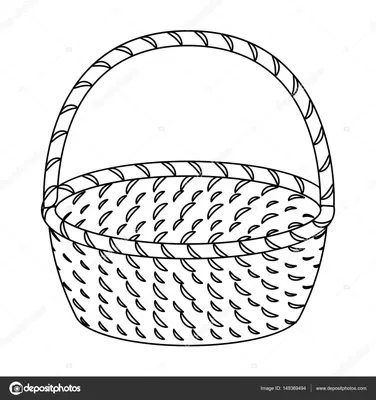 Корзина рисунок для детей - 75 фото