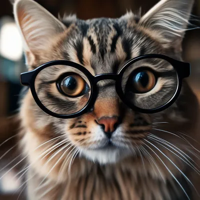 Картина по номерам \"Кот в очках\"