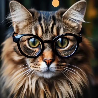 10 милых фото котиков в очках ко Всемирному дня зрения 12 октября –  строгие, умные и пушистые | Курьер.Среда | Дзен