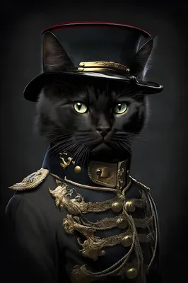 Кот в шапке с надписью \"кот\" | Премиум Фото