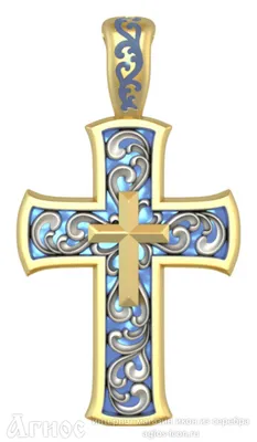 Крестик с кельтским рисунком 3053/1 | Ювелирная фирма «Стиль»