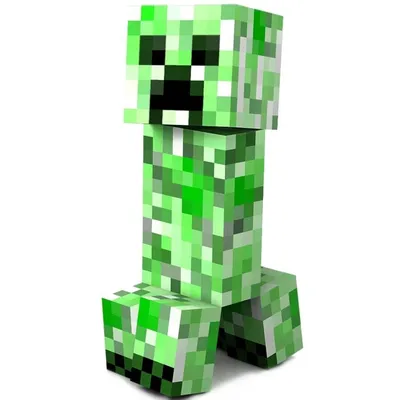 Крипер 28 см мягкая игрушка из Майнкрафт (Minecraft Creeper) средний из  мегапопулярной игры Майнкрафт MINECRAFT. Пиксельный Герой игры Creeper в  реальной жизни