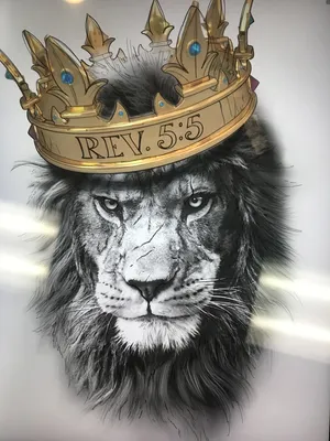 Картинка льва с короной - 63 фото