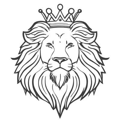Лев с короной Логотип иллюстрация вектора. иллюстрации насчитывающей  иллюстрация - 164635936