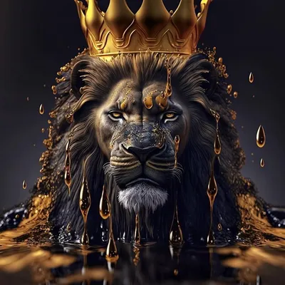 Татуировка лев с короной. Тату лев Тату реализм