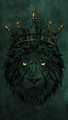 Лев в короне и львёнок, …» — создано в Шедевруме