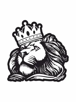 Купить Король Лев в короне Современная картина с изображением животных на  холсте, художественный постер и принт, настенная картина для украшения  гостиной | Joom