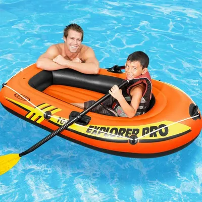 Лодка надувная детская \"Лисенок\" с навесом , размер 94 x 66 см, от 3 лет -  купить по выгодной цене в интернет-магазине OZON (1020128250)