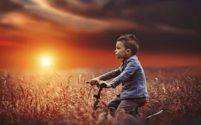 Ребенок на велосипеде рисунок - 62 фото