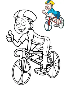 Как рисовать мальчика на велосипеде | Рисунок велосипедиста | Няня Уля -  Уроки рисования для детей - YouTube