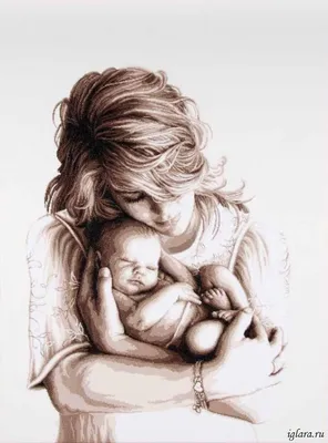Мама с малышом на руках картинки - 64 фото