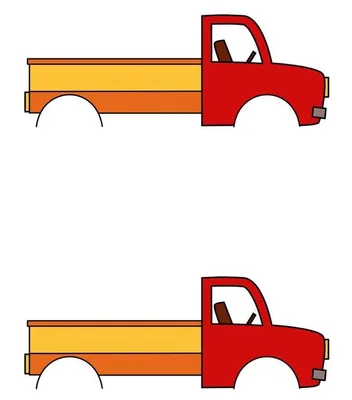 Машины без колес в детском творчестве. Простые срисовки.