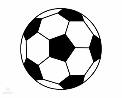 Футбольный мяч классическое векторное плоское изображение изолированная  иллюстрация | Премиум векторы