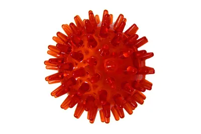 Массажный мячик с шипами 7 см Amber ≣ Цена на YogaMarket