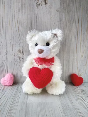 Мягкая игрушка Мишка Тедди с сердцем - цена 230 грн. от украинского  производителя Даринка