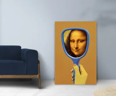 Картина по номерам Мона Лиза арт/ Mona Lisa art /Джоконда холст на  подрамнике 40*50 - купить с доставкой по выгодным ценам в интернет-магазине  OZON (602211782)