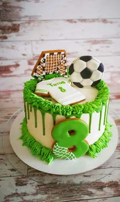 Футбольный торт | Торт на день рождения, Торт для ребёнка, Торт