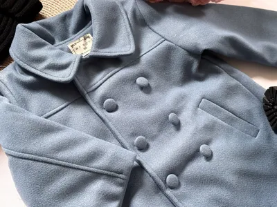 Стильное шерстяное пальто для детей голубое (ID#1958961156), цена: 625 ₴,  купить на Prom.ua
