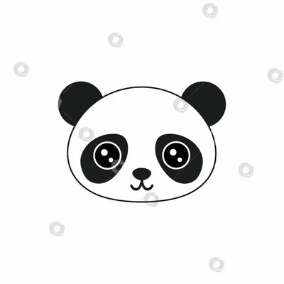 Panda. Панда. PNG. | Иллюстрации с пандой, Дети искусство арт, Милые рисунки