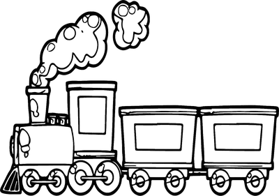 Поезд с вагонами раскраска - 75 фото