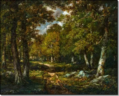 Репродукции Изобразительного Искусства Поляна в лесу по Ivan Shishkin  (1832-1898, Russia) | WahooArt.com