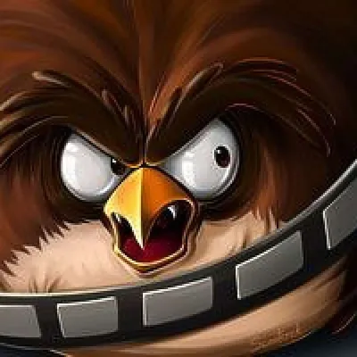 Angry Birds Star Wars Blue» — создано в Шедевруме